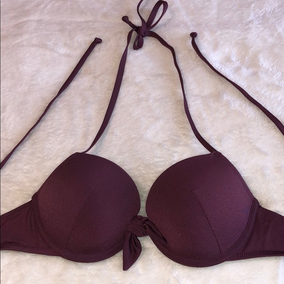 H&M Other - Maroon Push-Up Bikini Top